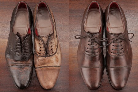 Перекрашивание обуви